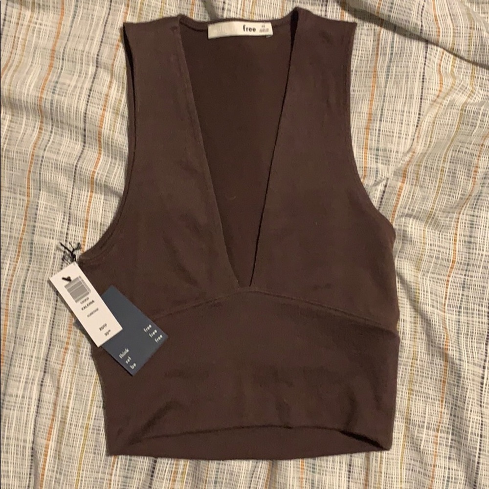Wilfred Valeria Plunge Crop Top